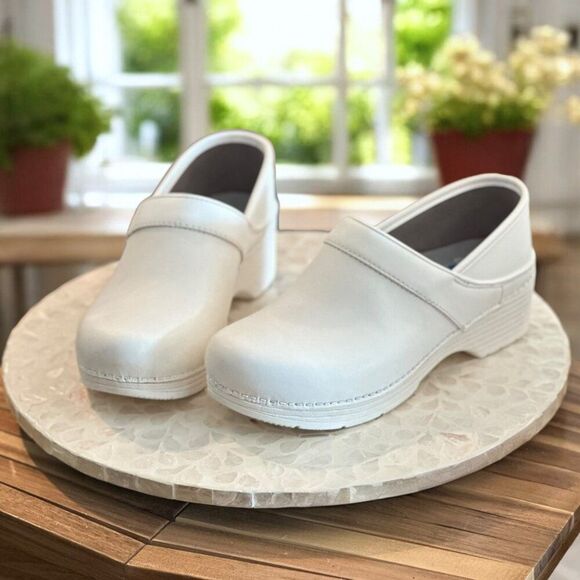 Dansko Professional LT White Box Leather Clogs Women’s Size 40 EU Comfort Work S - Picture 5 of 11